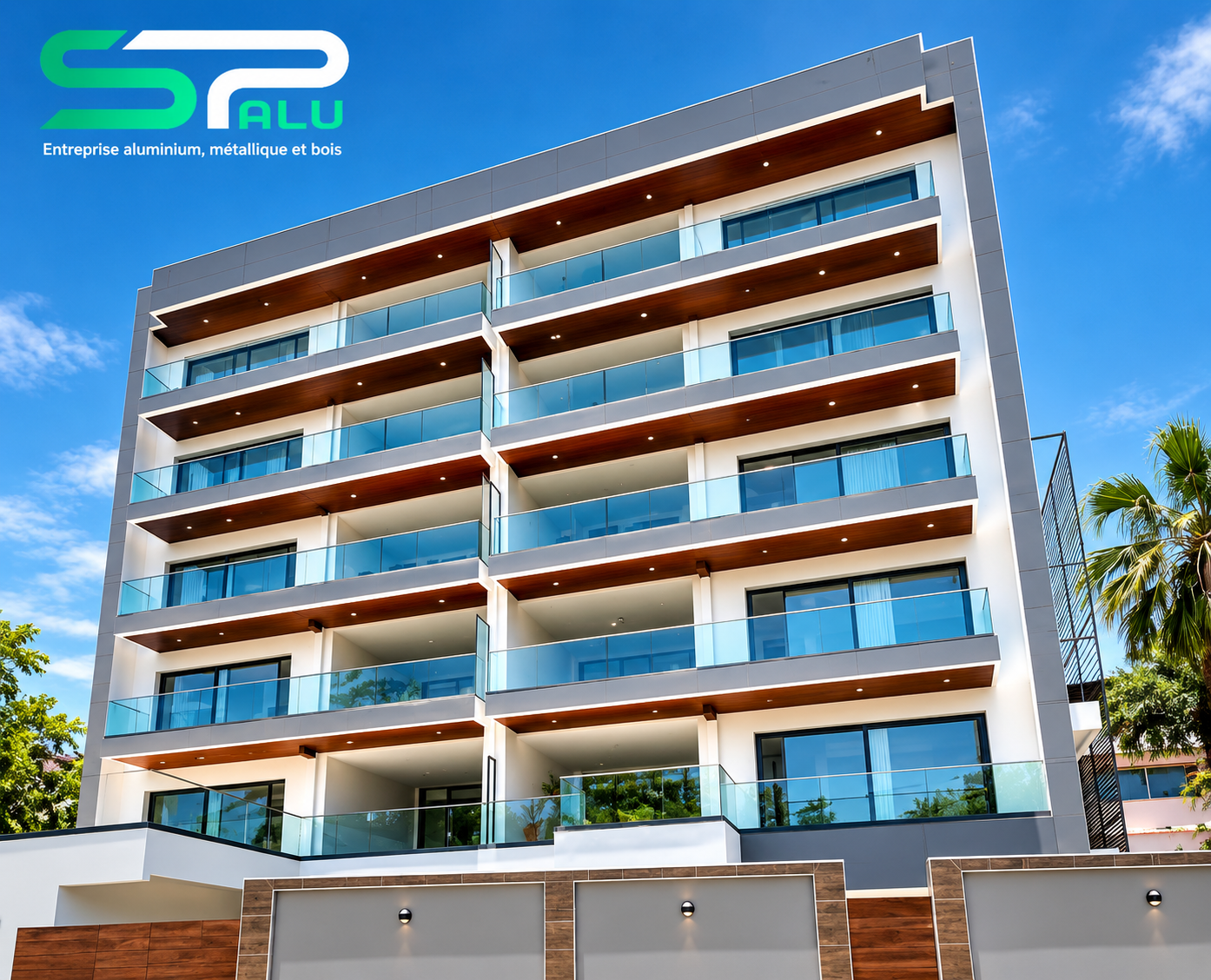 Façade vitrée — Immeuble résidentiel R+6
