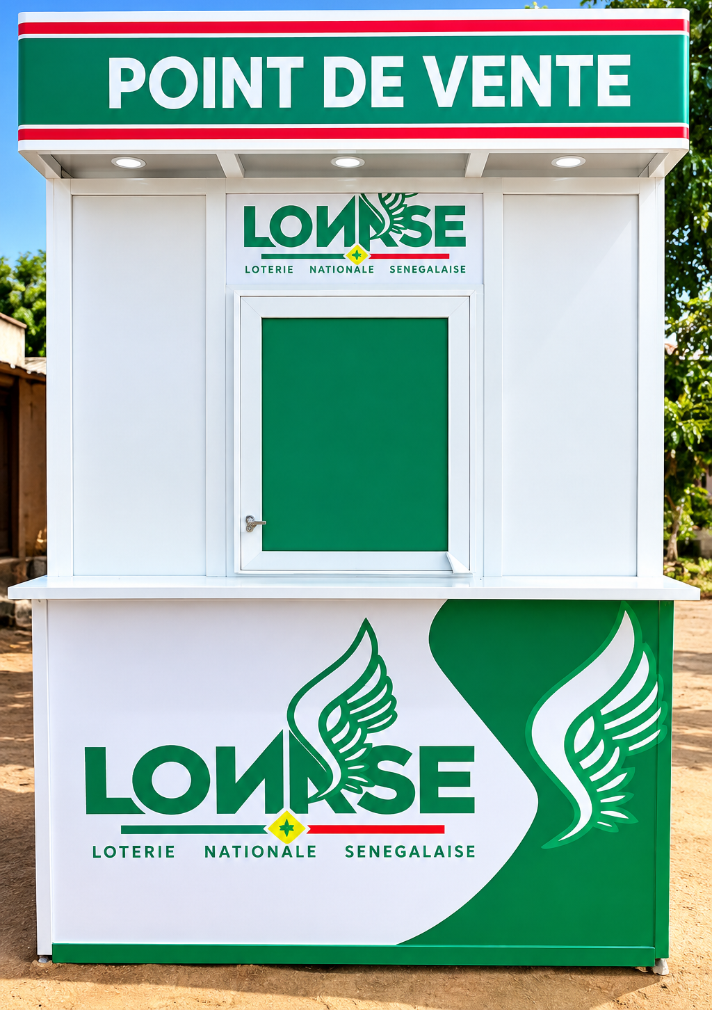 Kiosque point de vente  avec LONASE